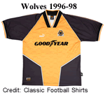 wolves shirt 1996